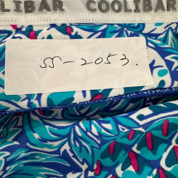 Coolibar Ripple Swim Shorts Womens 2XL Pineapple Print UPF 50+ NWT SS-2053 - Picture 2 of 11